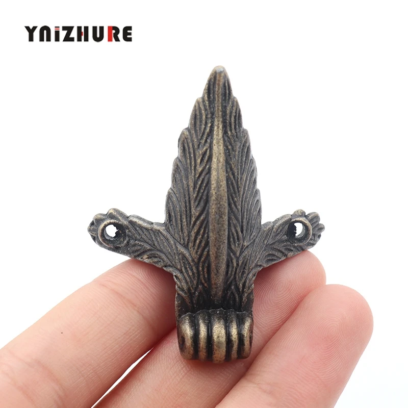 Ножки из цинкового сплава в форме зверя Декоративные ножки листа розы винтажная