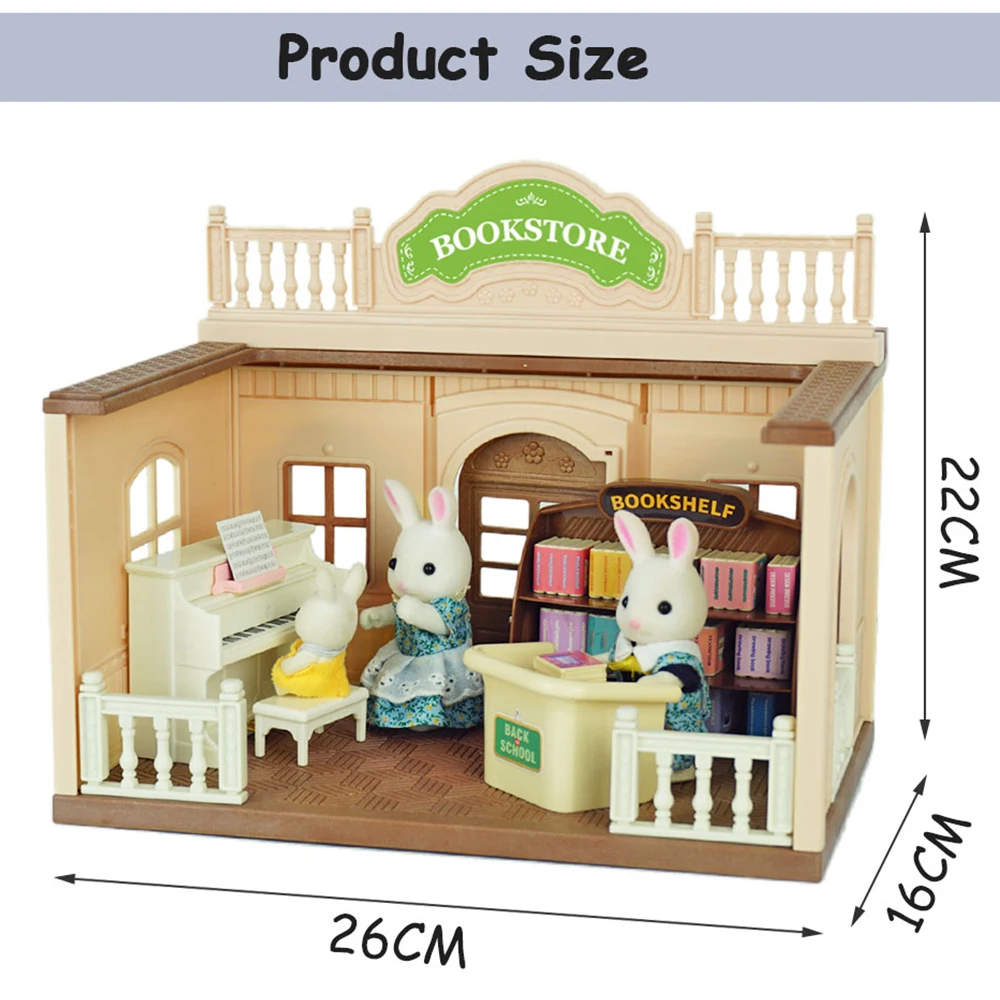 Семейная миниатюрная мебель Forest кукольный домик слон магазин животных