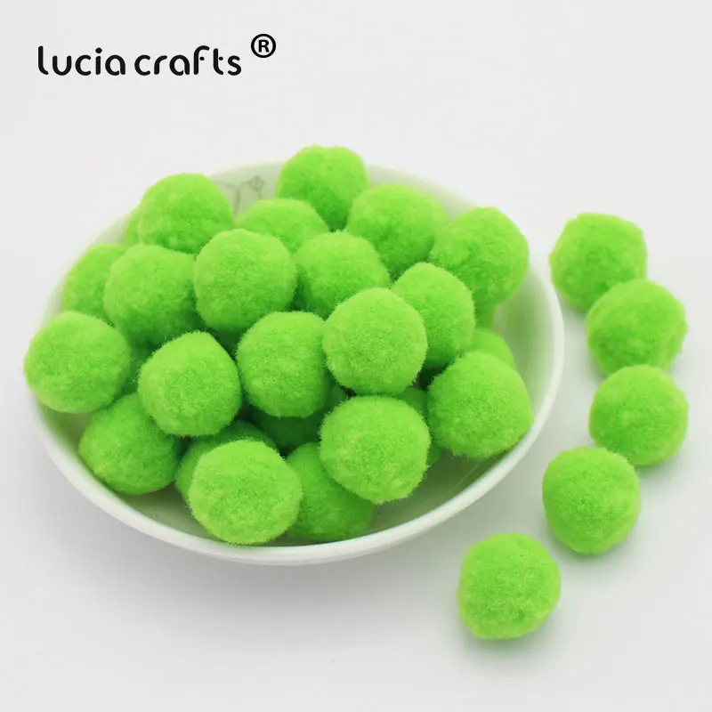 Lucia Crafts 50 шт./лот 20 мм разноцветные варианты помпон DIY Свадебные украшения Аксессуары для кукол J0801 - Цвет: Color 8  50pcs