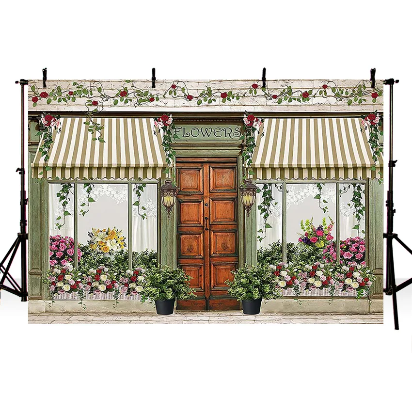 Avezano фон для фотосъемки в честь Дня Рождения Девочки весенний цветочный магазин