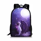 Модный рюкзак для книг, детский школьный рюкзак с милыми кошками и 3D рисунком