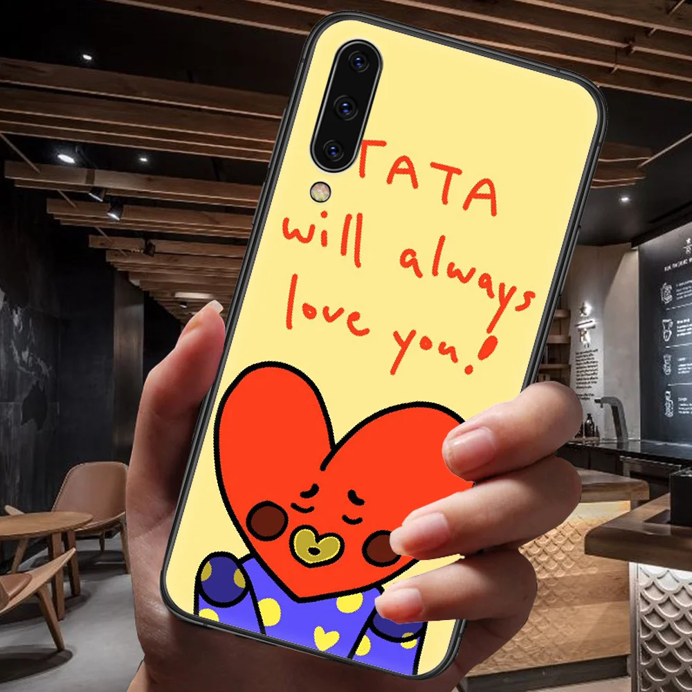

Bangtan Korea Cartoon K-POP Boys Phone Case For Samsung Galaxy A 3 5 7 8 10 20 20E 21S 30 30S 40 50 51 70 71 black Shell Luxury