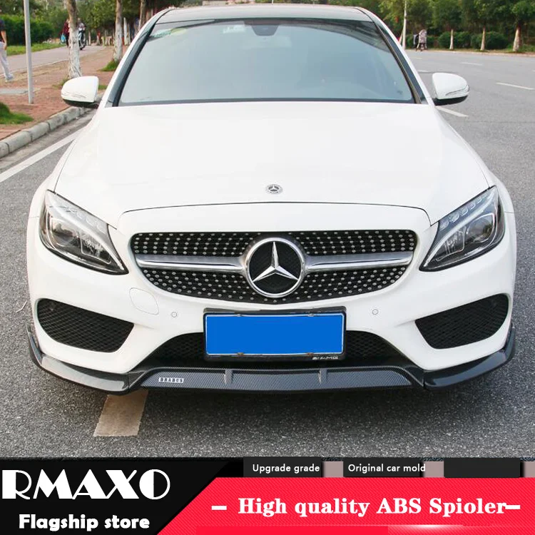 Для Mercedes Benz W205 рассеиватель переднего бампера защитные бамперы для C Class C200 C180