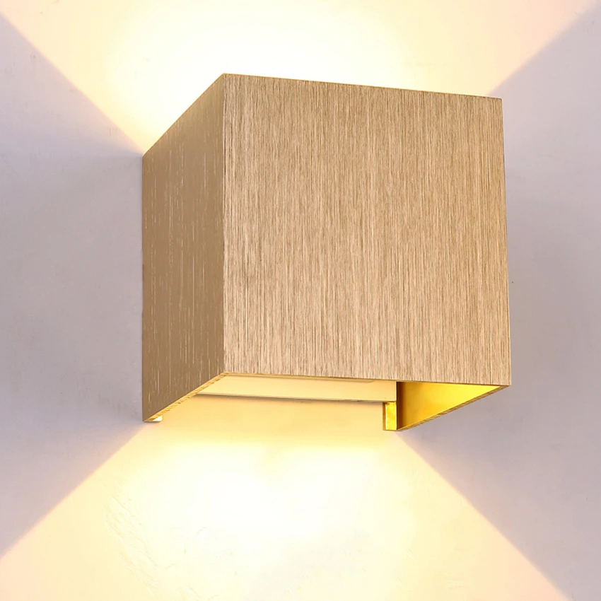 Настенный светодиодный светильник в скандинавском стиле алюминиевые комнатные