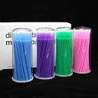 100 шт.пакет мануального татуажа бровей, микро щетки одноразовые кисти для макияжа прочный Microbrush аппликатор для ресниц для наращивания инструменты для макияжа