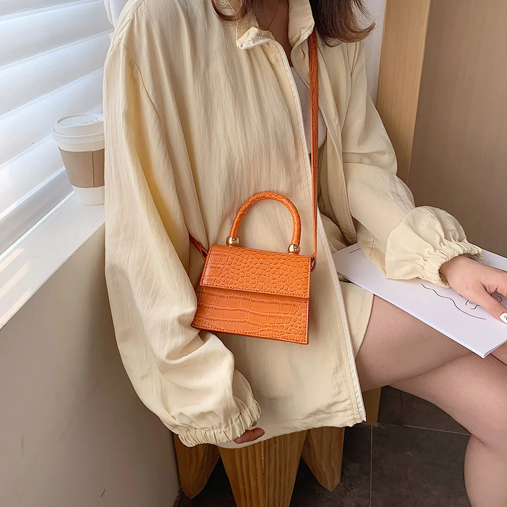 Миниатюрные сумки через плечо с каменным узором для женщин 2021 сумка-мессенджер