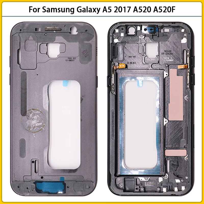 Новый чехол A520 с полным покрытием корпуса для Samsung Galaxy A5 2017 A520F средняя рамка
