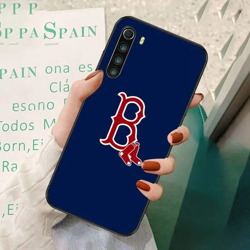 

0 Boston Red Sox Black Soft Phone Case For Redmi 7 8 9 A K20 30 Pro Note 8 9 Pro 9s