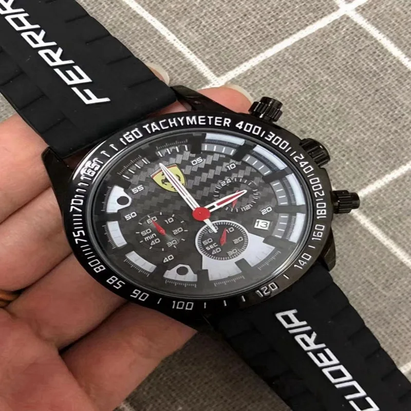 

2021 Ferrari-Tourbillon Quartz Watch New Arrivals Self-Wind Limited Edition Brand Luxury Men's and Women's Watch Clock 8697