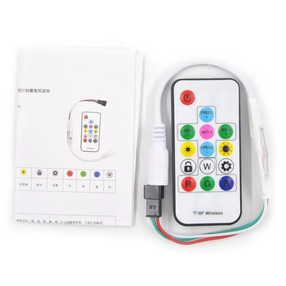 20PCS Wireless RF SP103E 14 keys Digital for WS2811 WS2812 WS2812B SK6812RGBW LED Controller 5V 12V 2048Pixels Pixel Strip | Лампы и