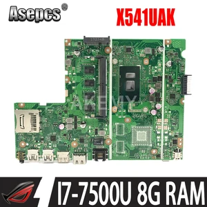 akemy for asus x541ua x541uak x541uvk x541uj x541uv x541u f541u r541u motherboard laptop motherboard w 8gb ram sr2zv i7 7500u free global shipping