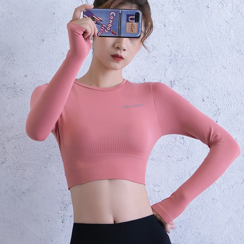 Топ для йоги с надписью спортивный топ фитнеса Женская Сексуальная рубашка