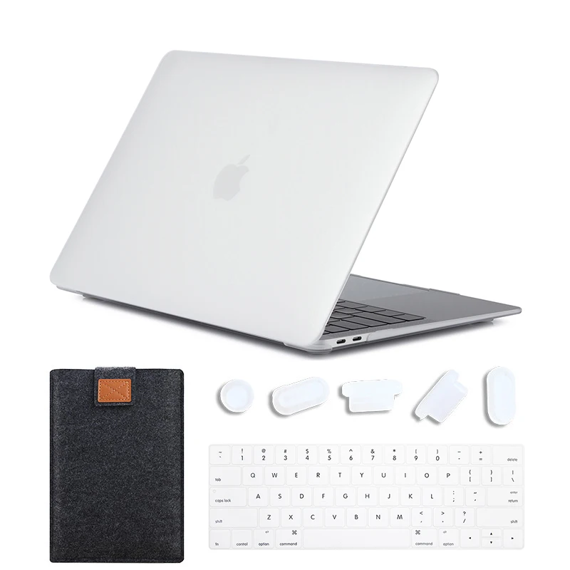Matte Transparent 02 MTT матовый чехол для ноутбука Macbook Pro 13 15 дюймов Жесткий Чехол для mac book Air Pro retina 11 12 13 15 Сенсорная панель сумка для ноутбука - Цвет: Matte Transparent 02