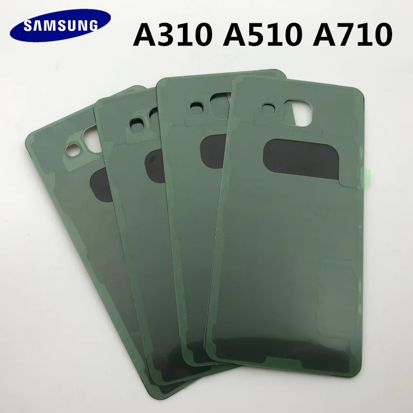 Оригинальная Задняя панель для Samsung Galaxy A3 A310 A5 A510 A7 A710 A9 2016 клейкие наклейки +