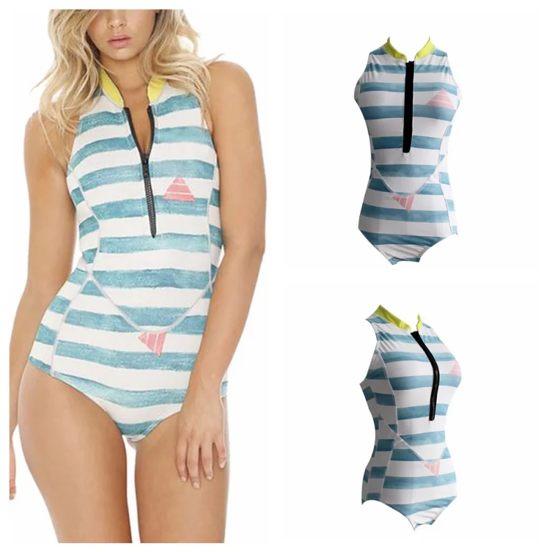 

New Arrival Women's Beachwear Straped One Piece Swimwear Monokini Push Up Padded Lady Bikini Swimsuit Set