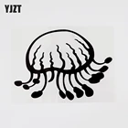 YJZT 13,9 см  10 см личность морской фонарь в форме животных Медузы щупальца черного наклейки на автомобиль винил 13D-1139