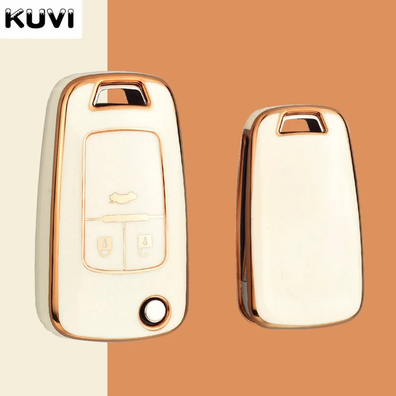 Чехол-книжка для автомобильного ключа из ТПУ Chevrolet Cruze Aveo Trax Sail Malibu Opel Vauxhall Astra Corsa