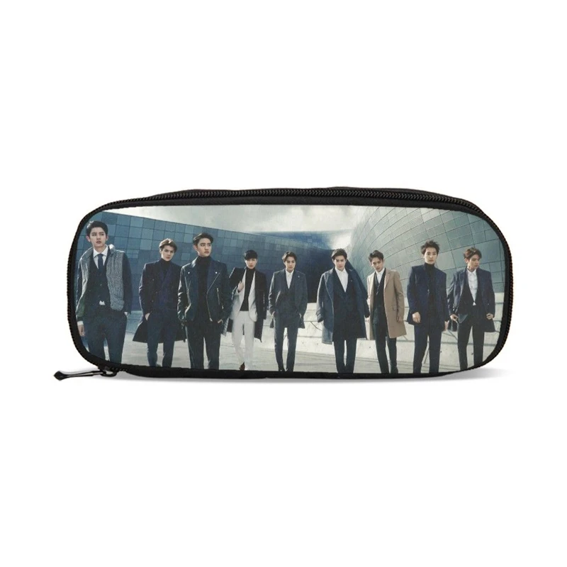 Корейские кошельки Kpop EXO чехол для карандашей с креативным принтом большой