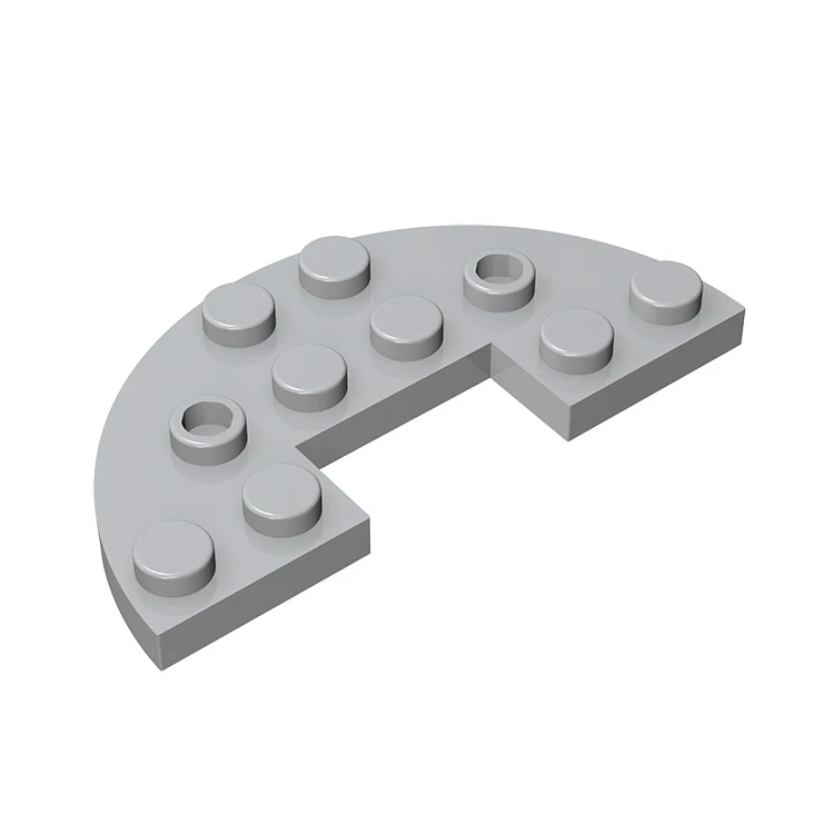 

10pcs MOC DIY small particle building block compatible brand spare parts 18646 3x6 semicircular special board