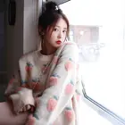 Женский свободный жаккардовый свитер, универсальный свободный пуловер в Корейском стиле, весна-осень 2021