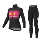 Женский трикотажный костюм для триатлона, с длинным рукавом