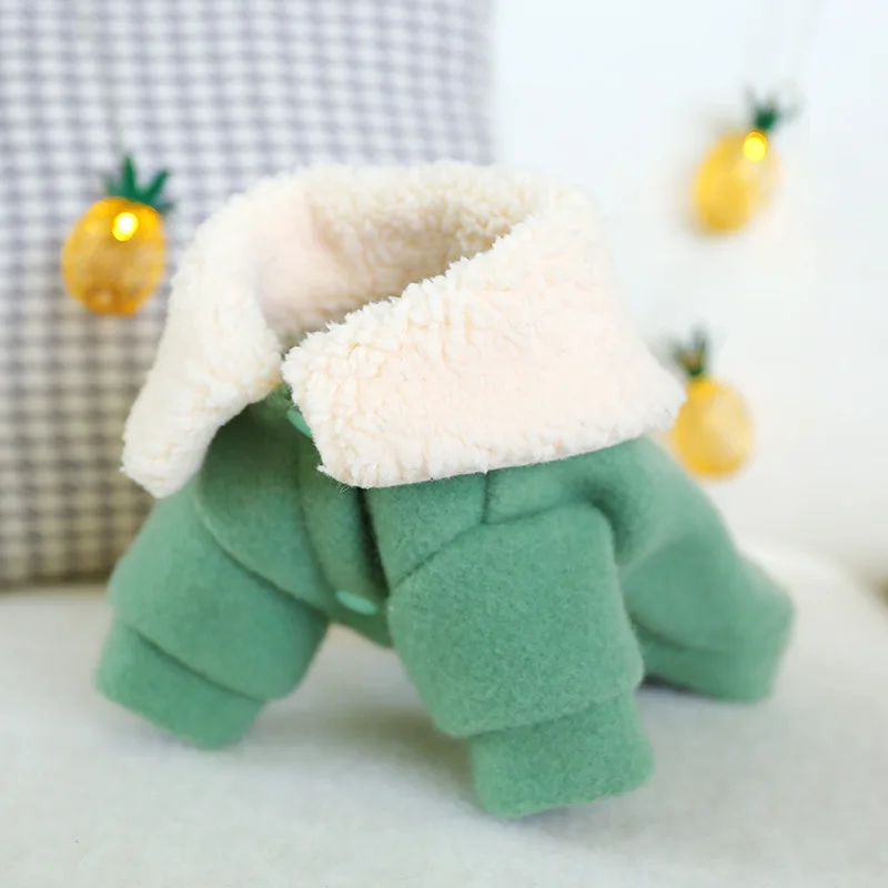 

Pet dog cat clothes new warm game machine woolen coat robot lapel plush clothes autumn and winter models ZD