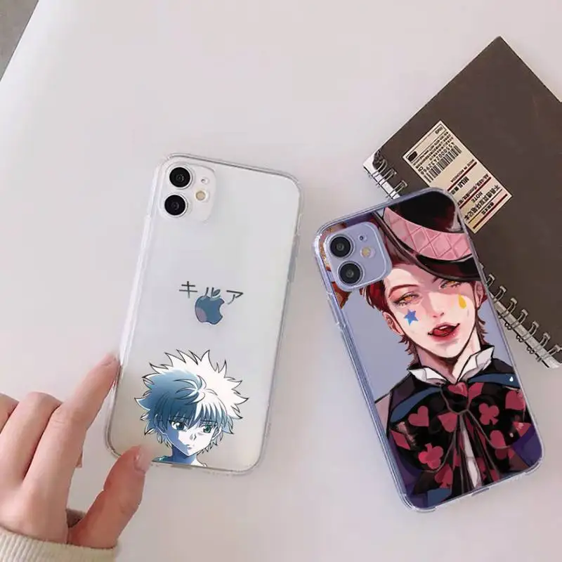 

hunter x hunter hisoka Phone Case Clear Transparent for iPhone 11 12 13 mini pro XS MAX 8 7 6 6S Plus X 5S SE XR 2020