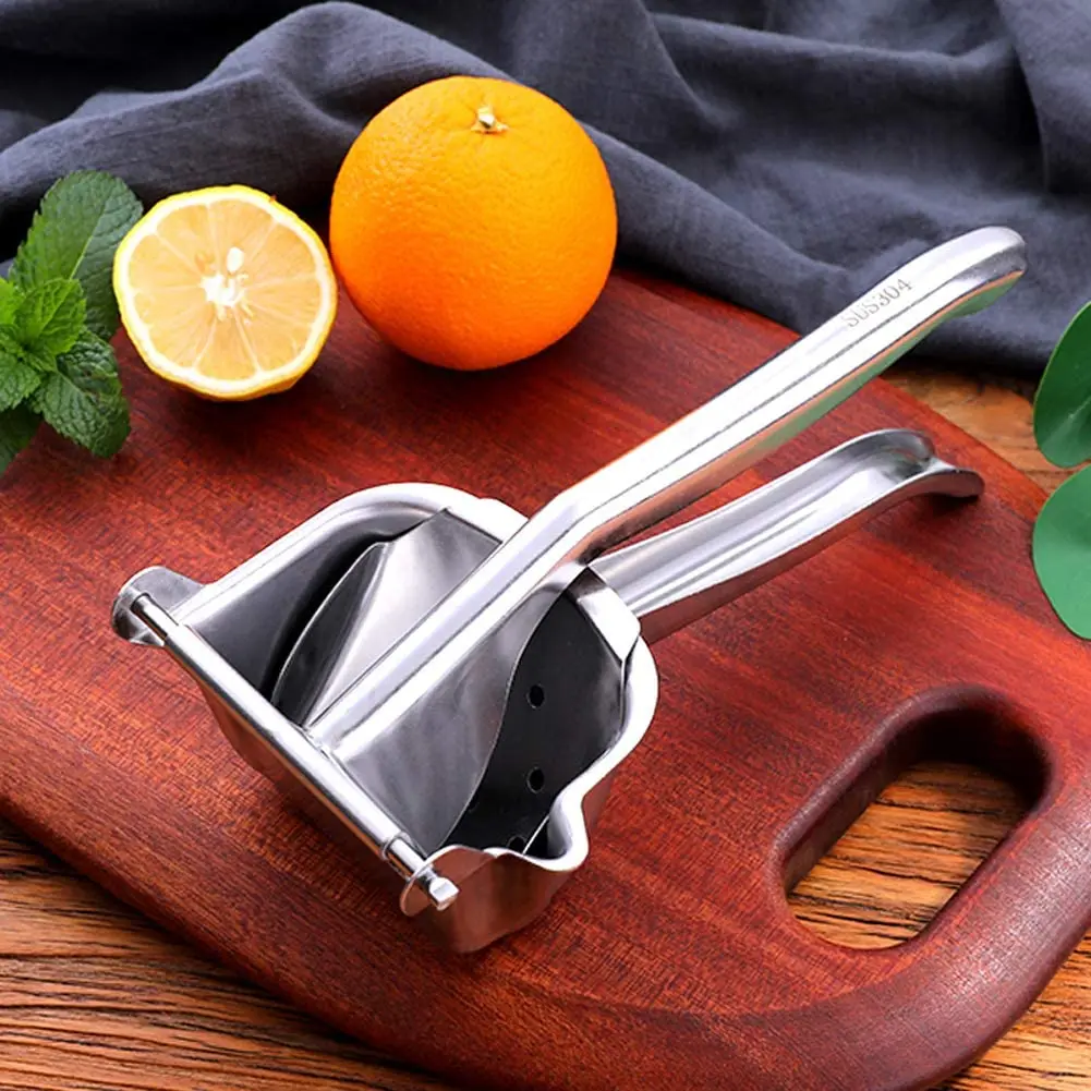 

Ручная Соковыжималка из нержавеющей стали, сверхмощная ручная соковыжималка для лимона, портативный ручной инструмент для выжимания фрукт...