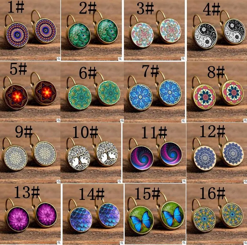 Серьги подвески с геометрическим узором для женщин Винтажные Ювелирные изделия