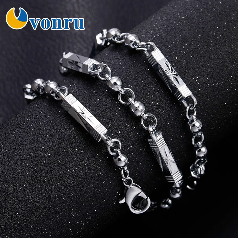 8 стилей цепочка ожерелье высокое качество нержавеющая сталь звено бамбуковый