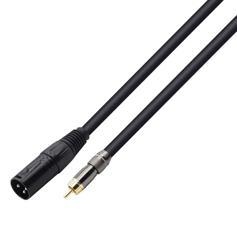 Кабель удлинитель для микрофона переходник с RCA на XLR RAC Canon 3 контактный штекер
