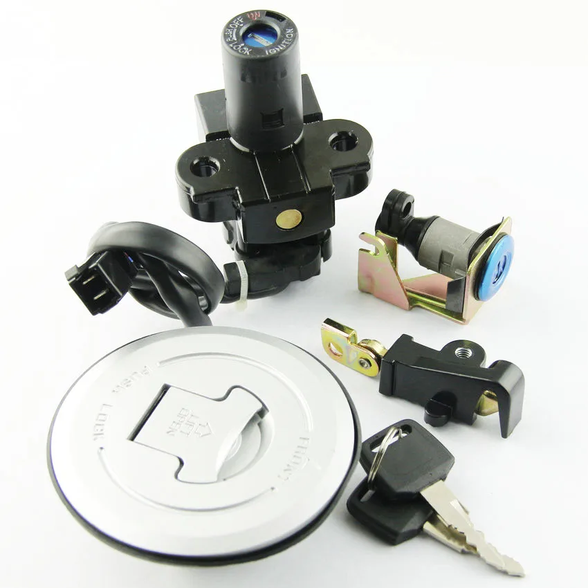 

Motorcycle Fuel Gas Cap Ignition Switch Seat Lock with Key Kit For Honda VTR1000 VTR1000F Firestorm 35010-MBB-640 35010-MBB-730