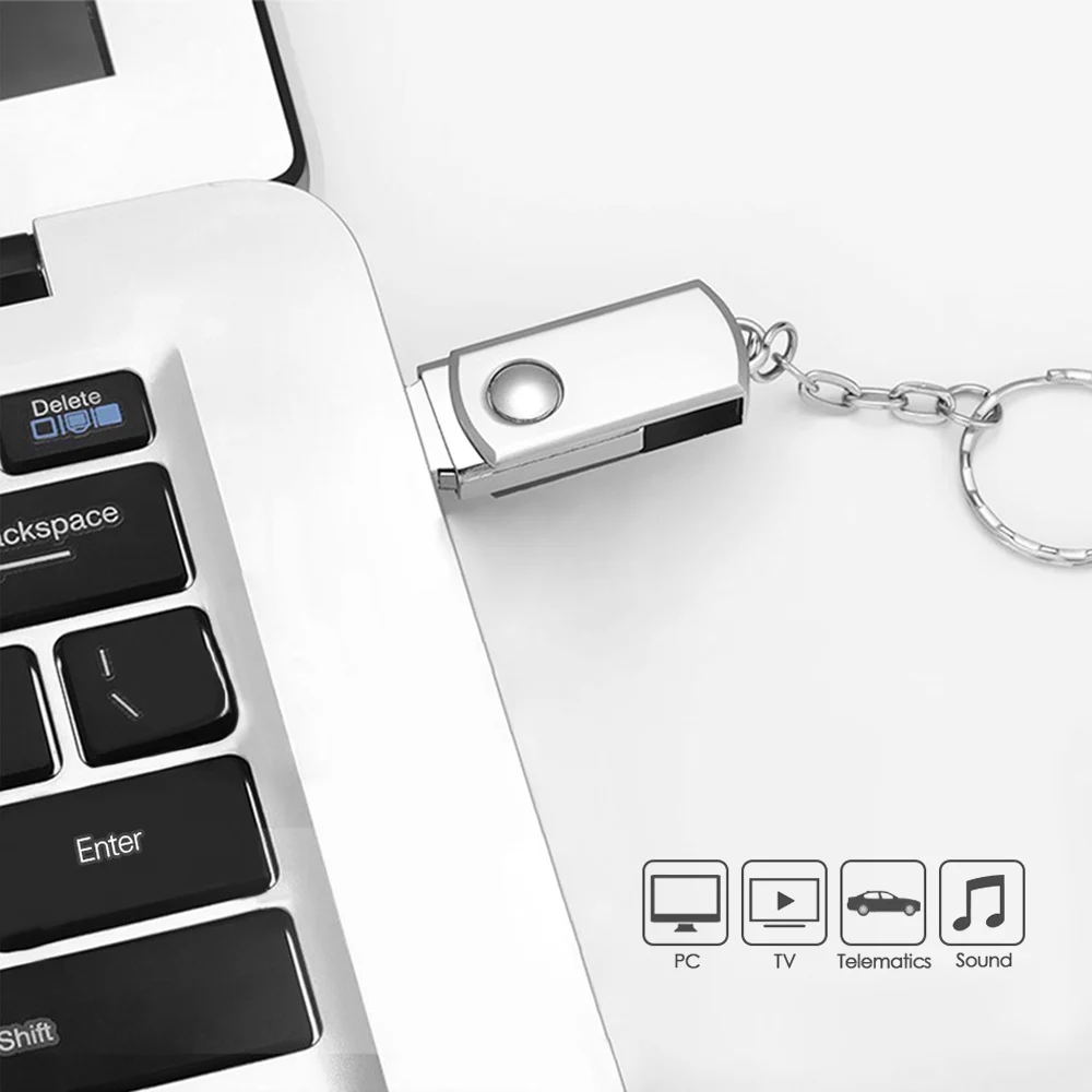 USB флеш-накопитель металлический 32/64/64 ГБ | Компьютеры и офис