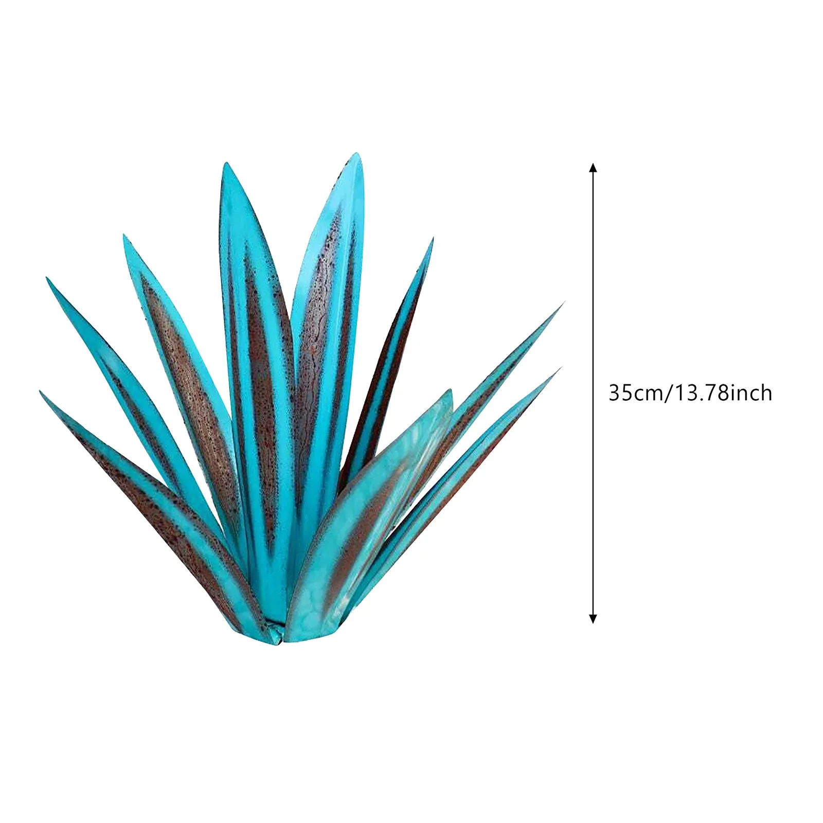 

35CM DIY Art Tequila Rustic Sculpture Garden Decoration Outdoor Yard Sculpture Home Decor, tuin decoratie, jardin, 9 Leaves 2021