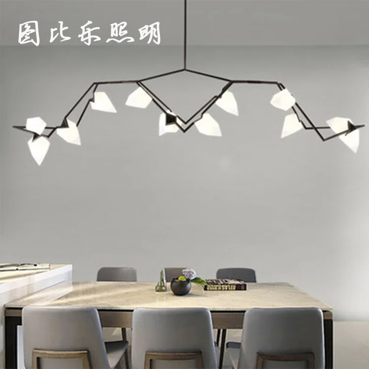 

Современная светодиодная Подвесная лампа в скандинавском стиле, комнатный домашний подвесной светильник для кухни, столовой, бара, освещен...