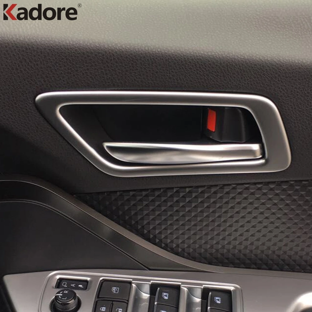 

Для Toyota CHR C-HR 2016-2019 Matte накладка на внутреннюю дверную ручку Trims внутреннее украшение для двери аксессуары для интерьера 2017 2018