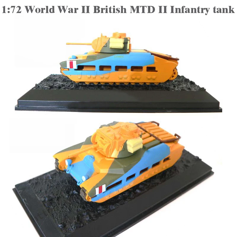 1:72 Вторая мировая война Британский MTD II пехотный Танк 1941 Готовая модель из сплава