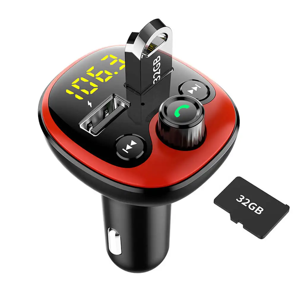 Автомобильный fm-передатчик Bluetooth 5 0 Стерео Авторадио 2020 беспроводная гарнитура