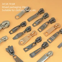 20pcsset 3 5 7 8 10 fix zipper slider zipper head zipper repair kit replacement zipper daily instant zippers sewing clothe