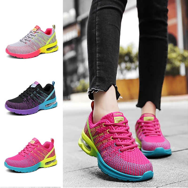 

Women Sneakers Spring Autumn Sports Ladies Sneakers Walking Breathable Mesh Flat Shoes Casual Women Running Shoes Platform Shoe