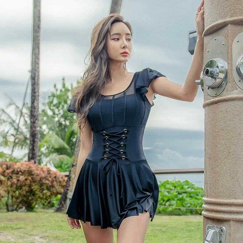 Женский сплошной купальник купальный костюм ванный комплект 2020 в ретро стиле