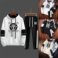 mens clothing spring autumn hip hop hoodiepants tracksuit 2 piece set skull casual streewear wholesale clothes to sell outfit