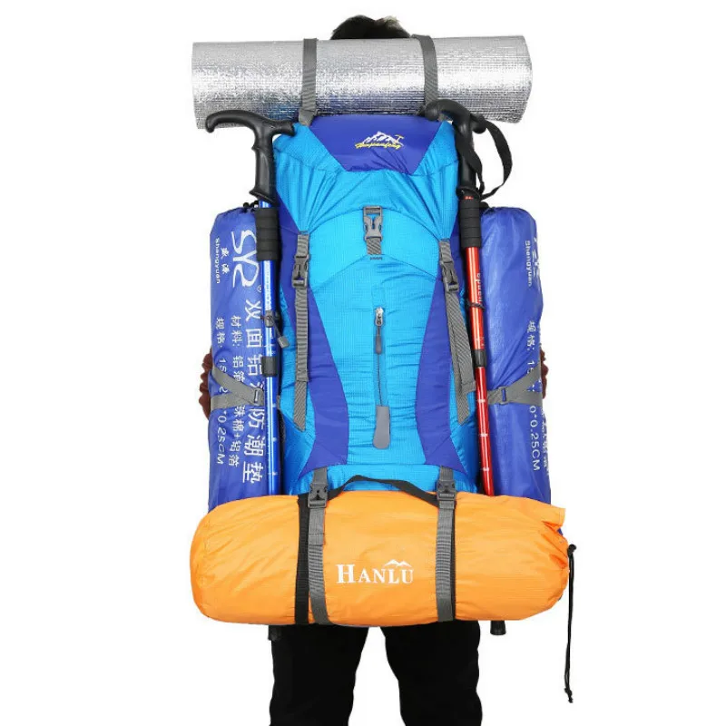 Большой рюкзак для активного отдыха 50 л/75 л рюкзаки кемпинга пешего туризма