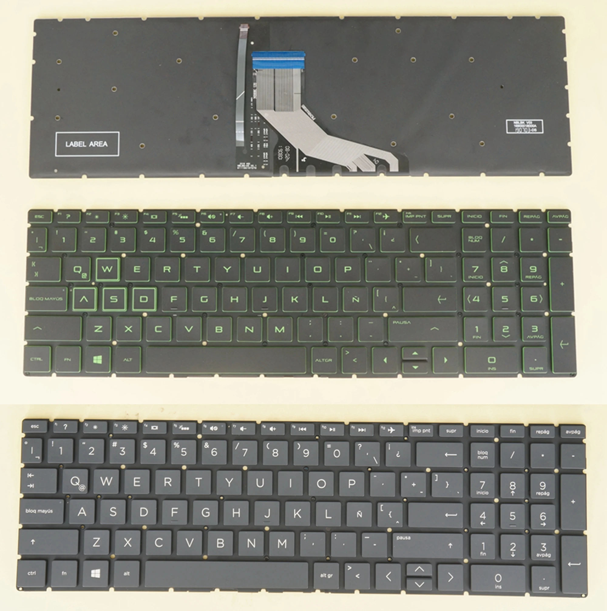 

LA Spanish Keyboard for HP 15- dk0016ns dk0017la dk0017ns dk0018ns dk0019ns dk0020ns dk0021ns dk0022ns dk0023ns dk0025ns Backlit