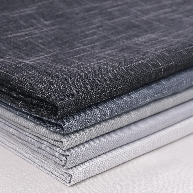 

Linen fabric plain upholstery fabrics fabric for sewing material for curtain or sofa diy needlework