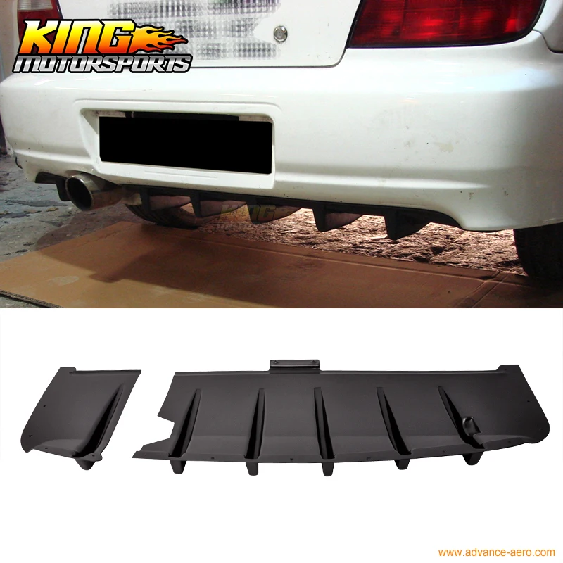 Сплиттер для заднего диффузора Subaru Impreza WRX/STi подходит 2002 2003 ABS|rear diffuser|diffuser rearrear