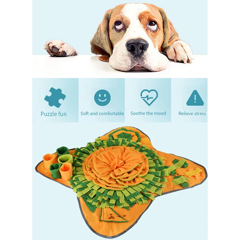 71x71 см собака игрушки-пазлы медленно Кормление Еда коврик Мягкие тренировочные