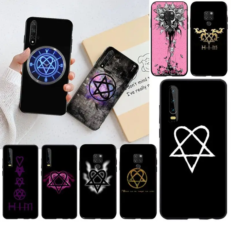 Мягкий Силиконовый ТПУ чехол CUTEWANAN He с сердечком для телефона Huawei P30 P20 lite Mate 20 Pro P