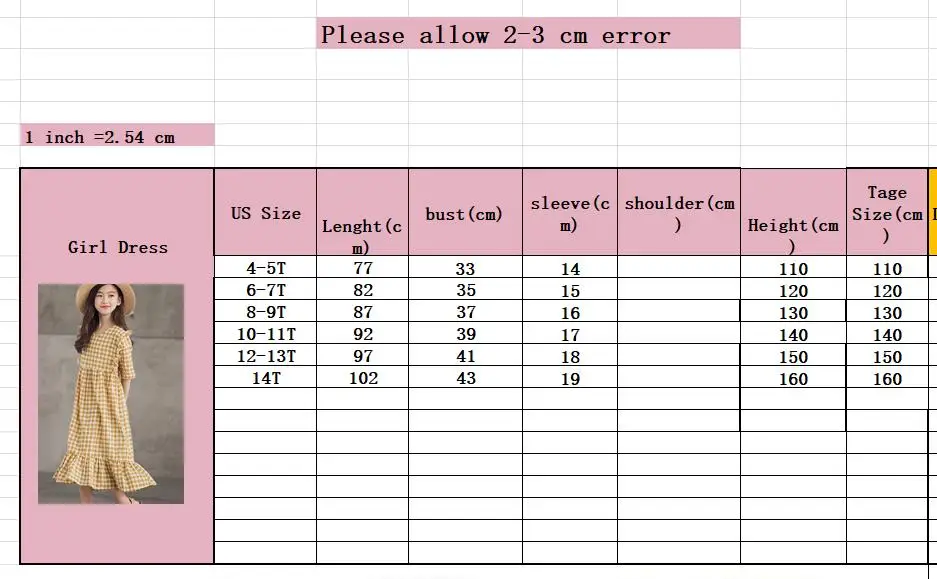 

Teenage Girls Summer Short Sleeve Dress Children Plaid V Neck Mid-Calf Dresses For Girls Ruffles Princess Clothes 6 8 10 12 14
