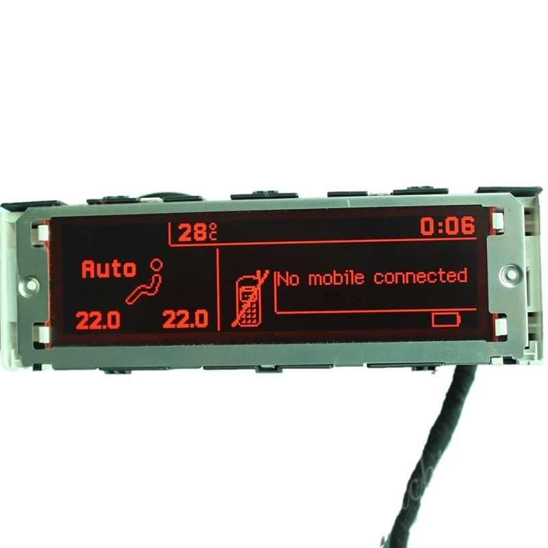 

RED Screen Car USB Dual-Zone Air Bluetooth Display 12 Pin for Peugeot 307 407 408 Citroen C4 C5 Screen